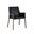 Bernadette Dining Armchair In Bravo Black