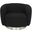 Bernard Swivel Accent Chair In Black And Chrome