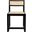 Bernice Black and Natural Cane Dining Chair