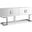 Beth Sideboard/Buffet In White and Chrome