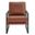 Bettina Lounge Chair In Matte Black and Brown