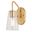 Beverly 1 Light Wall Light In Muted Brass