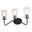 Beverly 3 Light Vanity In Matte Black