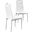 Beverly Faux Leather Upholstered Side Chair Set of 2 In White
