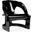 Beverly Grove Acrylic Chair In Black