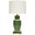 Bianca Malachite Hand Painted Urn Shape Tole Table Lamp
