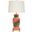 Bianca Palm Hand Painted Urn Shape Tole Table Lamp