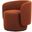Biarritz Rust Boucle Swivel Lounge Chair