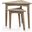 Bijou Triangular Nesting Table In Wheat