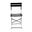 Bistro Folding Outdoor Chair Set of 2 In Black