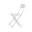 Bistro Folding Outdoor Chair Set of 2 In White