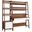 Bixby 2 Piece Wood Office Desk And Bookshelf In Walnut White EEI-6111-WAL-WHI