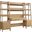Bixby 3 Piece Wood Office Desk And Bookshelf In Oak EEI-6114-OAK