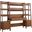 Bixby 3 Piece Wood Office Desk And Bookshelf In Walnut EEI-6114-WAL