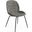 Biza Upholstered Fabric Side Chairs with Black Matte Finished Metal Legs Set of 2 In Charcoal