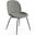 Biza Upholstered Fabric Side Chairs with Black Matte Finished Metal Legs Set of 2 In Grey
