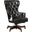 EC Black And White Swivel Tilt Chair