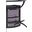Dallas 2-shelf Home Bar Smoked and Black Glass