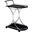 Elfman 2-shelve Serving Cart Chrome and Black