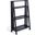 Black Walnut 48 Inch Folding Bookcase In Black