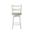 Blair 26 Inch Counter Height Rubberwood Swivel Barstool with Fog Fabric Seat In Fog and Matte White