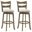 Blair 26 Inch Counter Height Swivel Barstool Set of 2 In Cream and Putty Brown