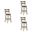 Blair 26 Inch Counter Height Swivel Barstool Set of 3 In Cream and Putty Brown