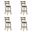 Blair 26 Inch Counter Height Swivel Barstool Set of 4 In Cream and Putty Brown