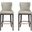 Blair Barstool Set of 2 In Stone