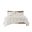 Blair Ruched Fur Down Alternative 3 Piece Full/Queen Comforter Set In Ivory