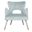 Blair Wingback Accent Chair in Blue and Gold