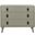 Blaize Dark Grey/Black 3 Drawer Chest
