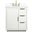 Blake 30 Inch Single Bathroom Vanity In White With Backsplash
