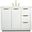 Blake 42 Inch Single Bathroom Vanity In White