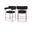 Blake Boucle Fabric Counter Stool Set of 2 In Black