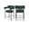 Blake Boucle Fabric Counter Stool Set of 2 In Green