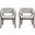 Blake Dining Armchair Set of 2 In Greige
