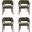 Blake Dining Armchair Set of 4 In Green