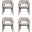 Blake Dining Armchair Set of 4 In Greige