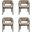 Blake Dining Armchair Set of 4 In Linen