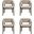 Blake Dining Armchair Set of 4 In Natural