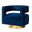 Blanca Swivel Barrel Chair In Navy