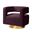 Blanca Swivel Barrel Chair In Purple