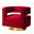 Blanca Swivel Barrel Chair In Red