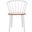 Blanchard 18 Inch Curved Spindle Side Chair in Natural and White Set of 2
