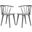 Blanchard Grey Curved Spindle Side Chair Set of 2