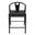 Blanche Counter Stool In Black Leatherette