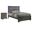 Blaze Panel Bedroom Set In Gray
