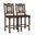 Bliss Bar Chair Set of 2 In Barista Brown