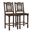 Bliss Counter Chair Set of 2 In Barista Brown